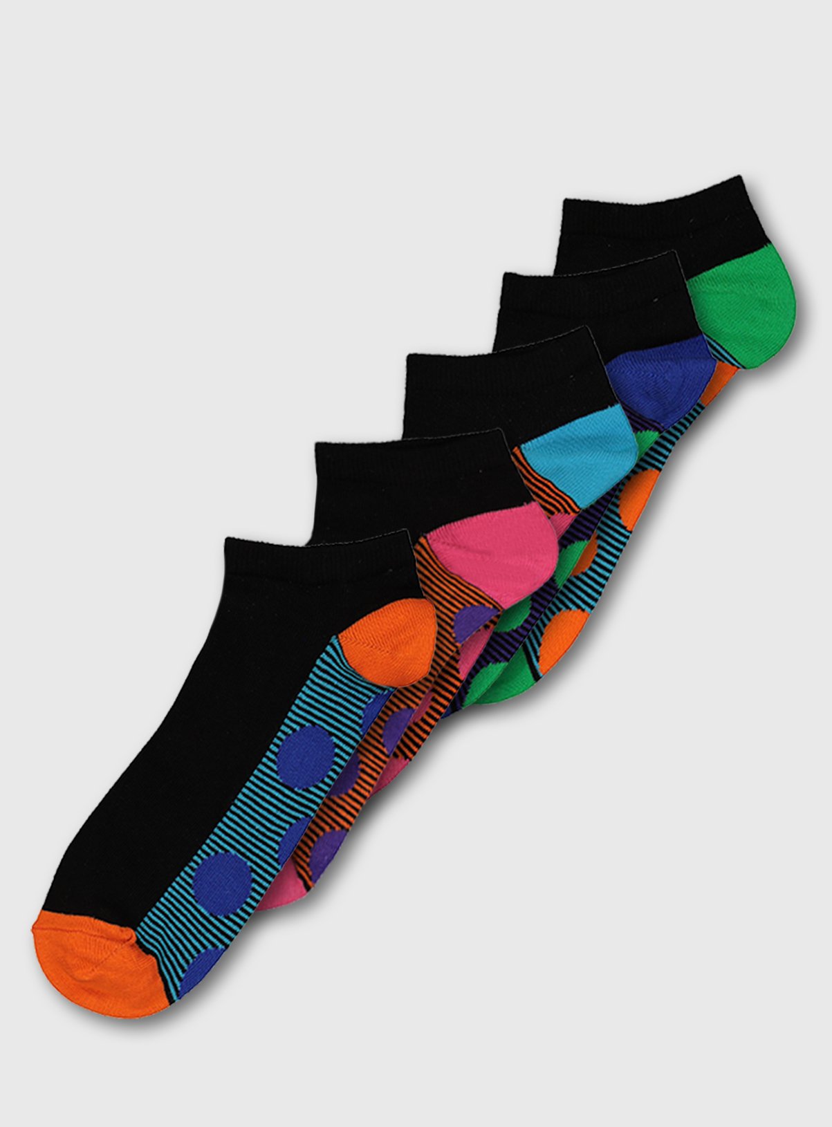 bright coloured trainer socks